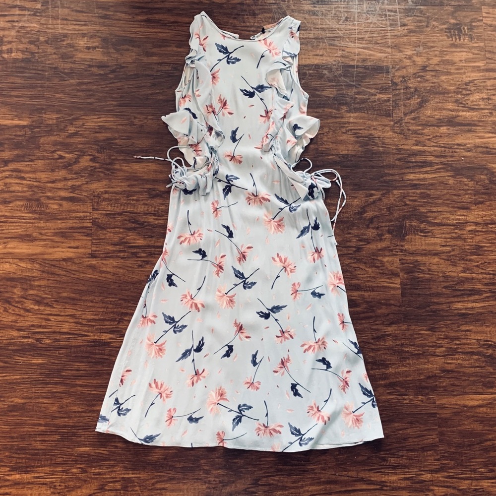 Zara flowy dress with side cutouts